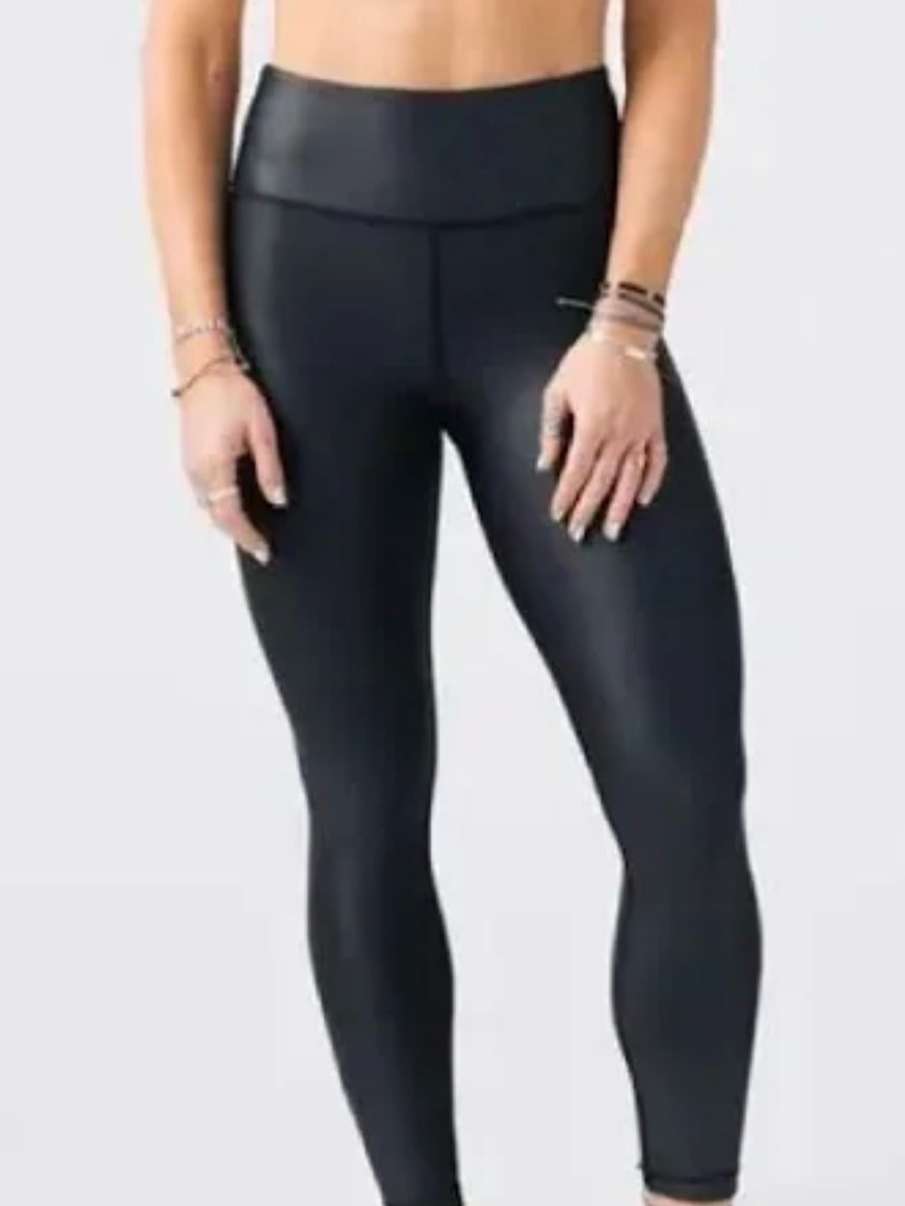 High-Rise Black Women's Performance Leggings